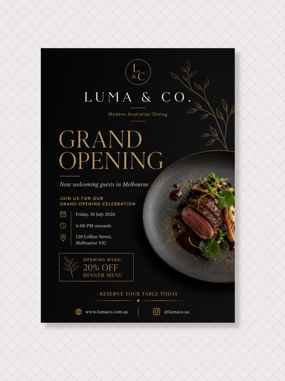 Promotional flyer design